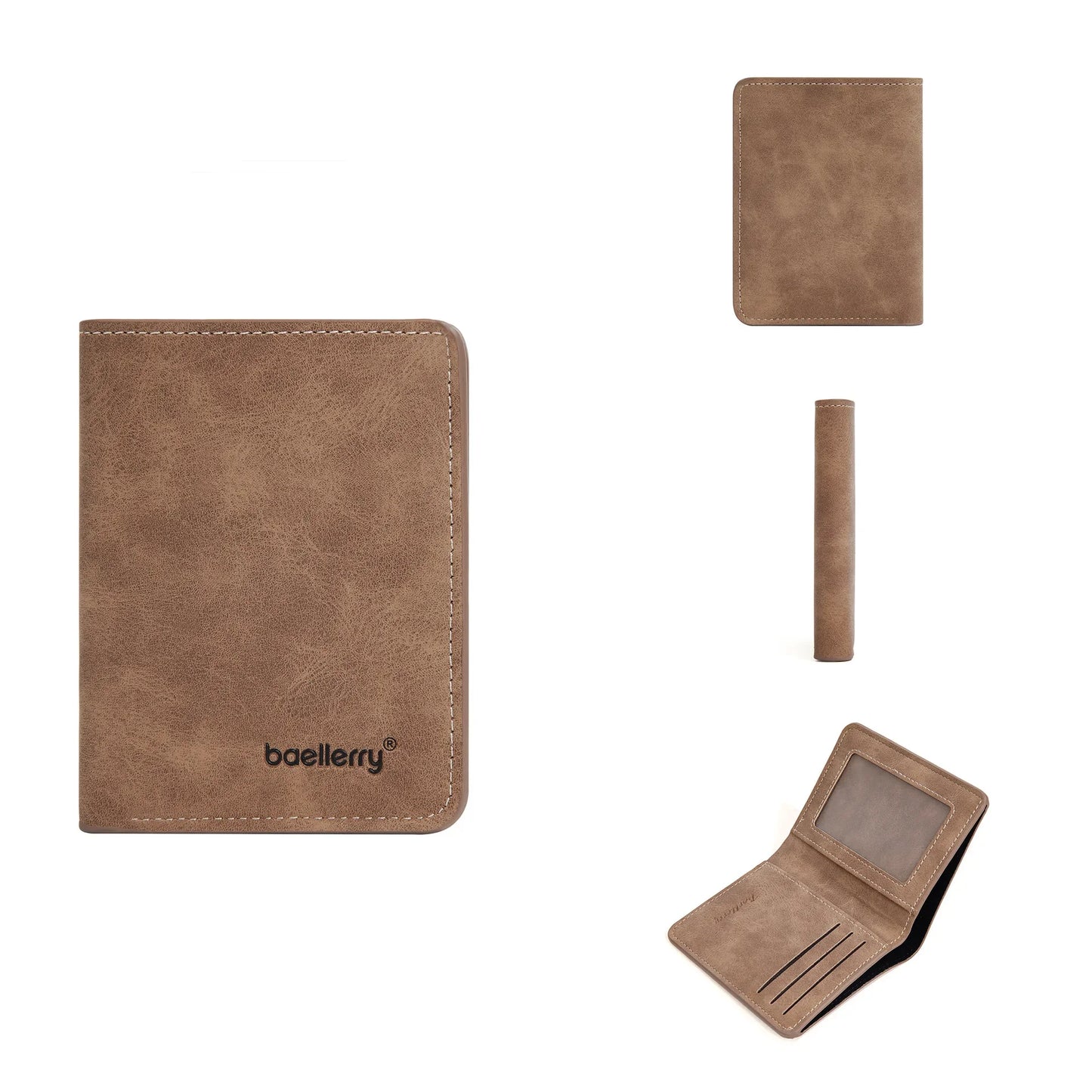 Thin Leather Multi-Card Bifold Wallet