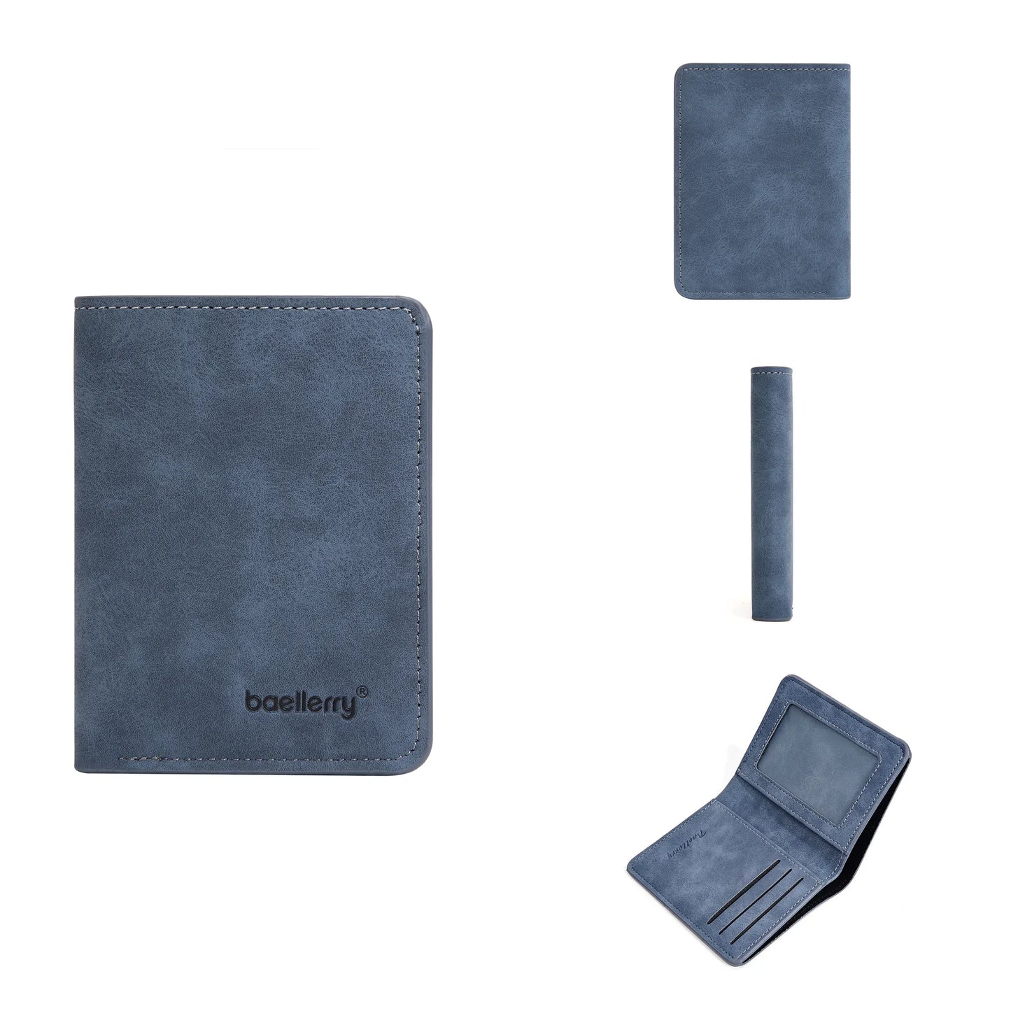 Thin Leather Multi-Card Bifold Wallet