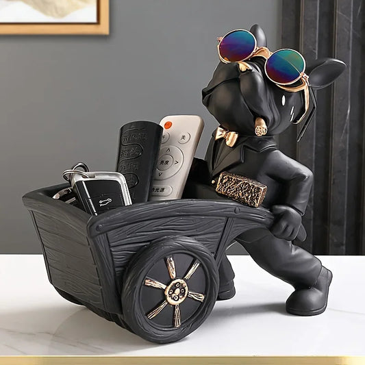 Luxury French Bulldog Figurine Funny Resin Home Decoration