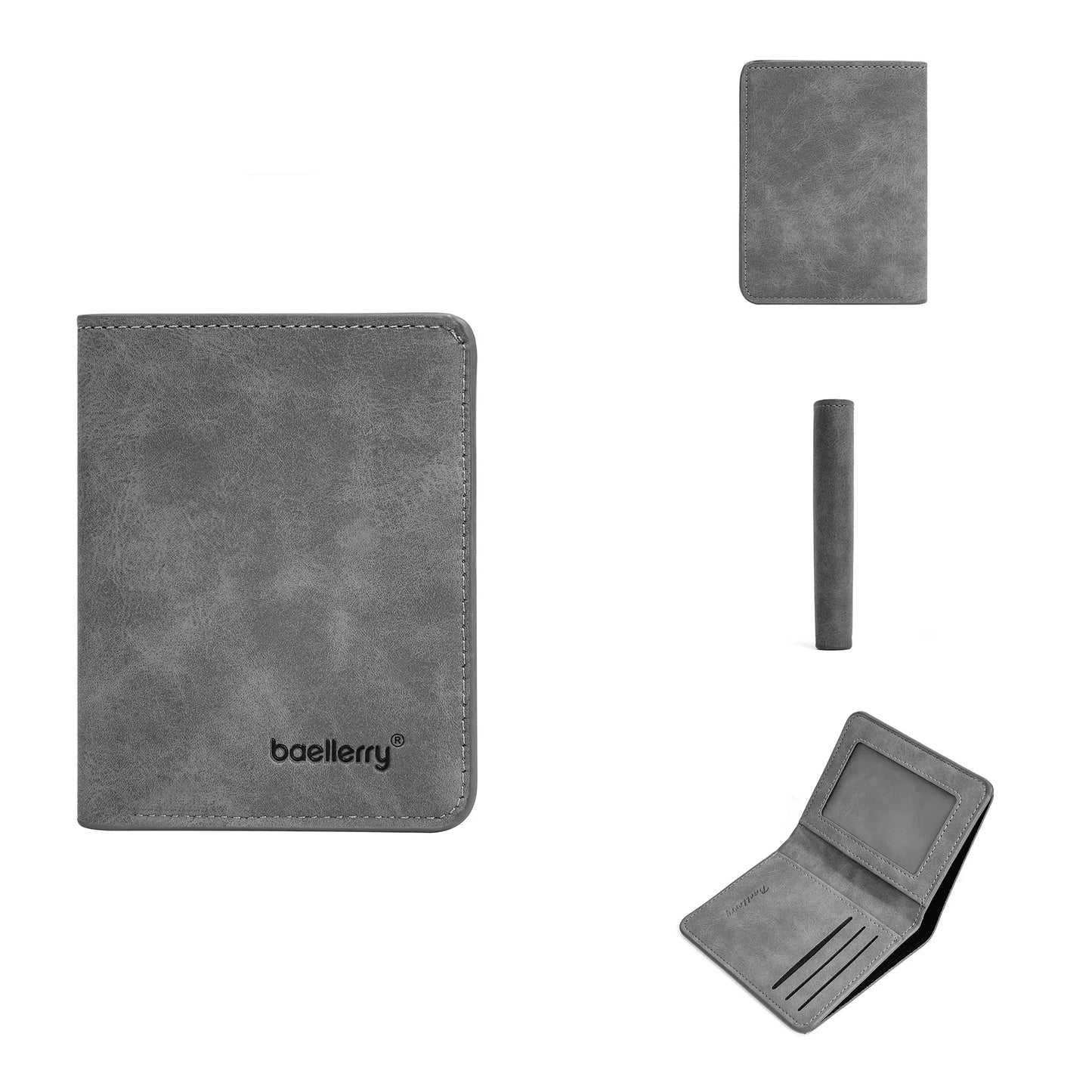 Thin Leather Multi-Card Bifold Wallet