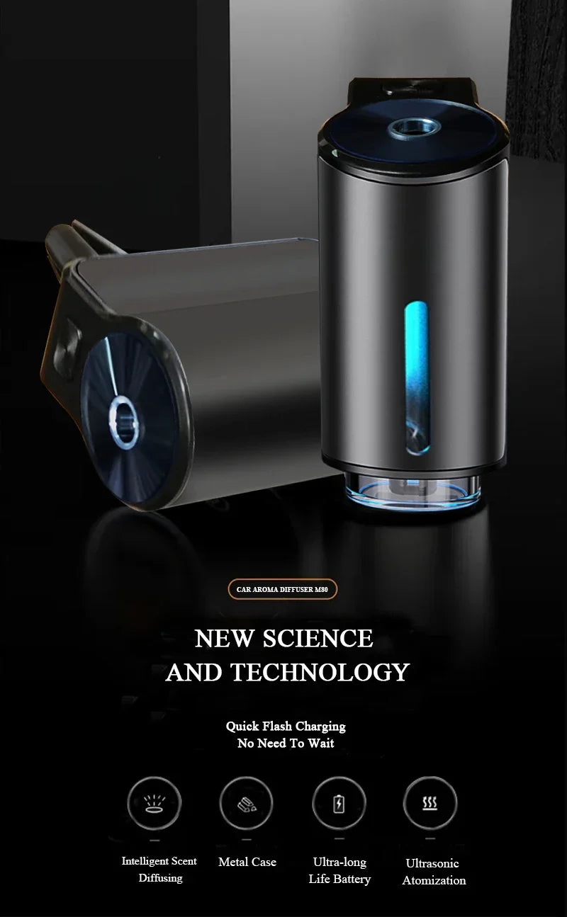 Auto Essential Oil Diffuser — Vent-Mounted Mist