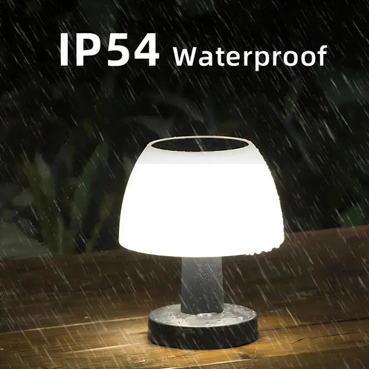 LED Solar Outdoor Table Lamp – Rechargeable & Cordless
